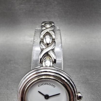 Giorgio Beverly Hills watch Women 26mm White Dial Silver Interchangeable Bezel4