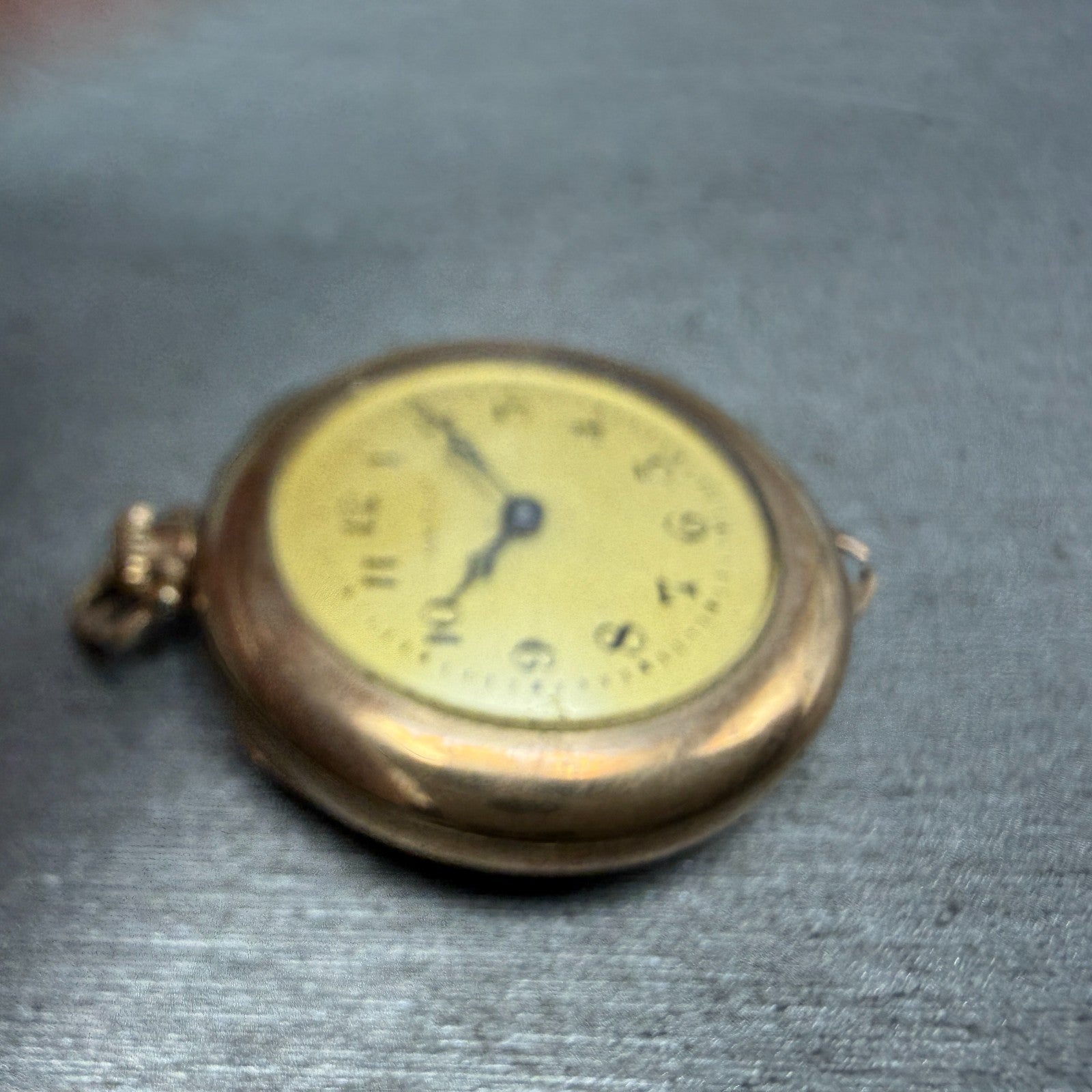 Waltham Pocket Watch 31mm Gold Dial Gold Filled Case Grade 361 PARTS4