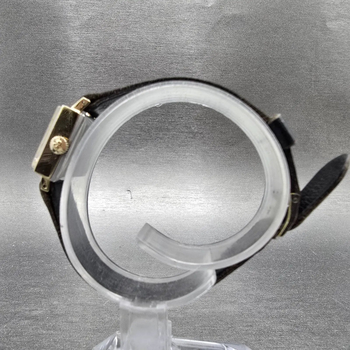Girard Perreguax Tank Watch Women 17mm White Dial Gold Plated Manual Wind Runs7