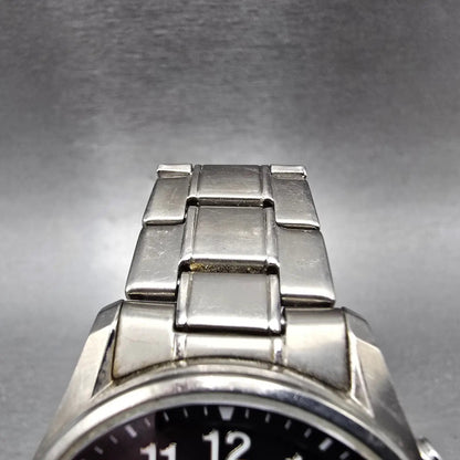 Casio Lineage Watch Men 40mm Black Dial Titanium Analog Digital Solar Runs JDm4