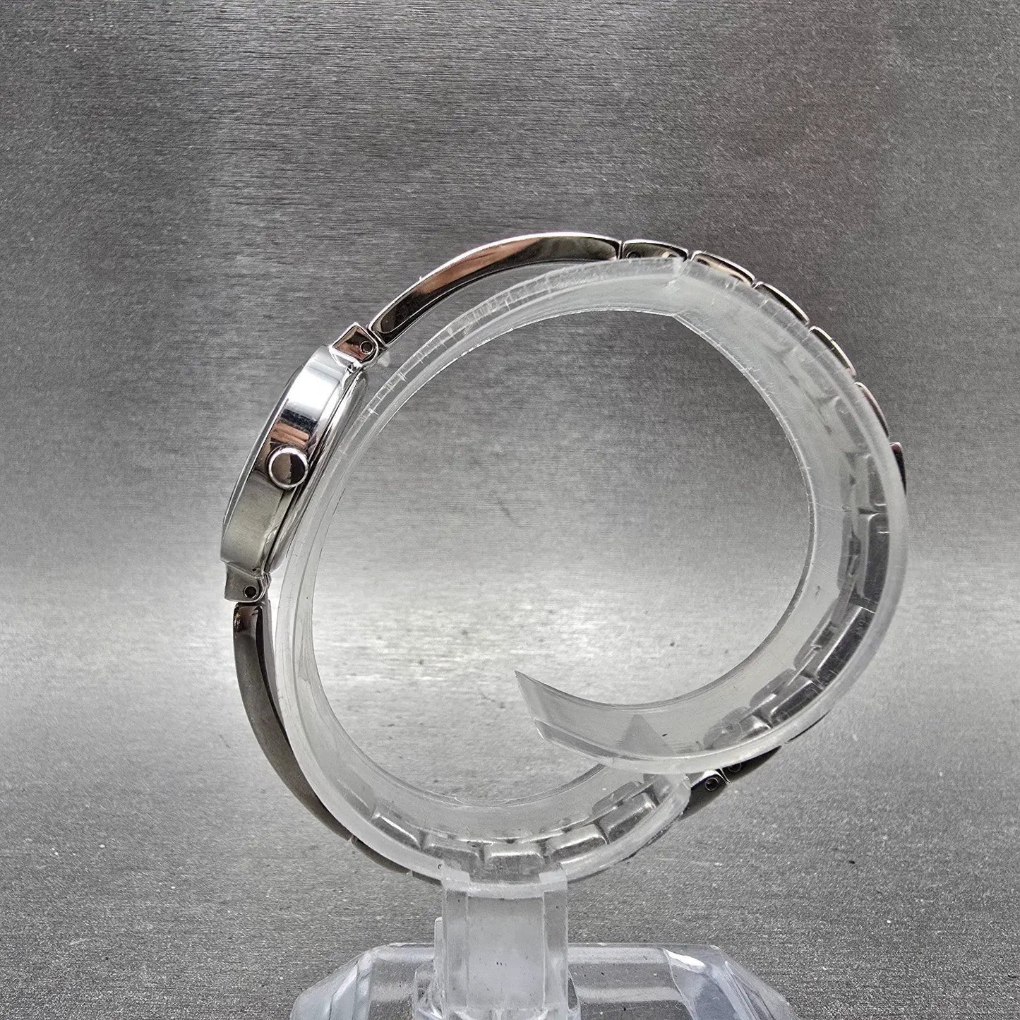 Citizen Eco-Drive Watch Women 21mm Black Dial Silver Tone B023-S067090 Runs6