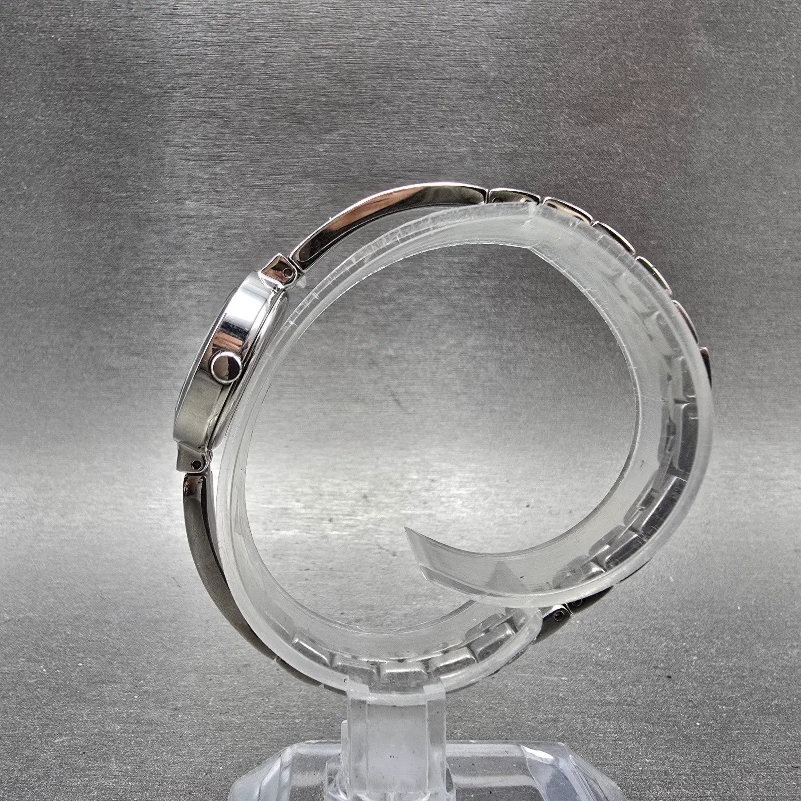 Citizen Eco-Drive Watch Women 21mm Black Dial Silver Tone B023-S067090 Runs6