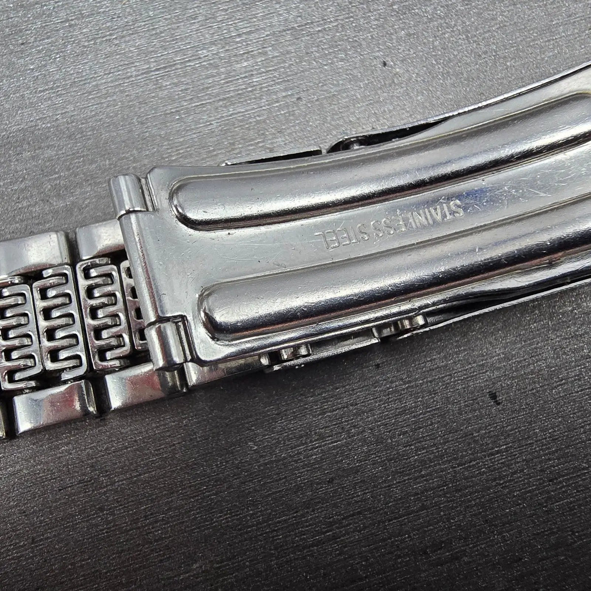 Seiko Lord Maitic Beads Of Rice Bracelet 18mm Stainless Steel XGB062 VTG JDM10