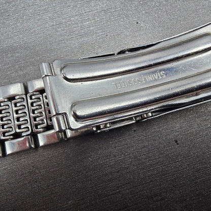 Seiko Lord Maitic Beads Of Rice Bracelet 18mm Stainless Steel XGB062 VTG JDM10