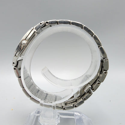 Seiko Vivace Watch Women Silver Tone MOP Dial Diamond Markers 22mm Square NewBat