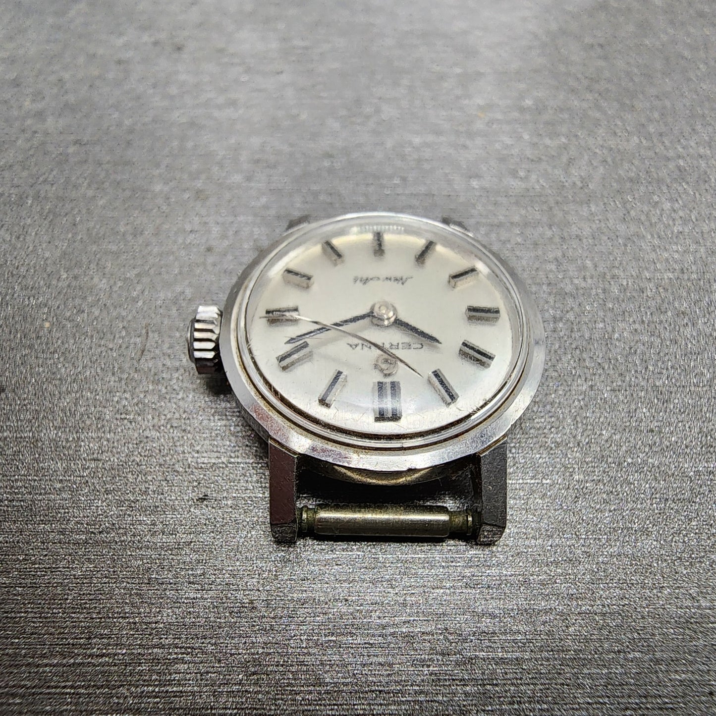 Certina New Art Watch Women 20mm White Dial Steel Round Manual Wind PARTS5