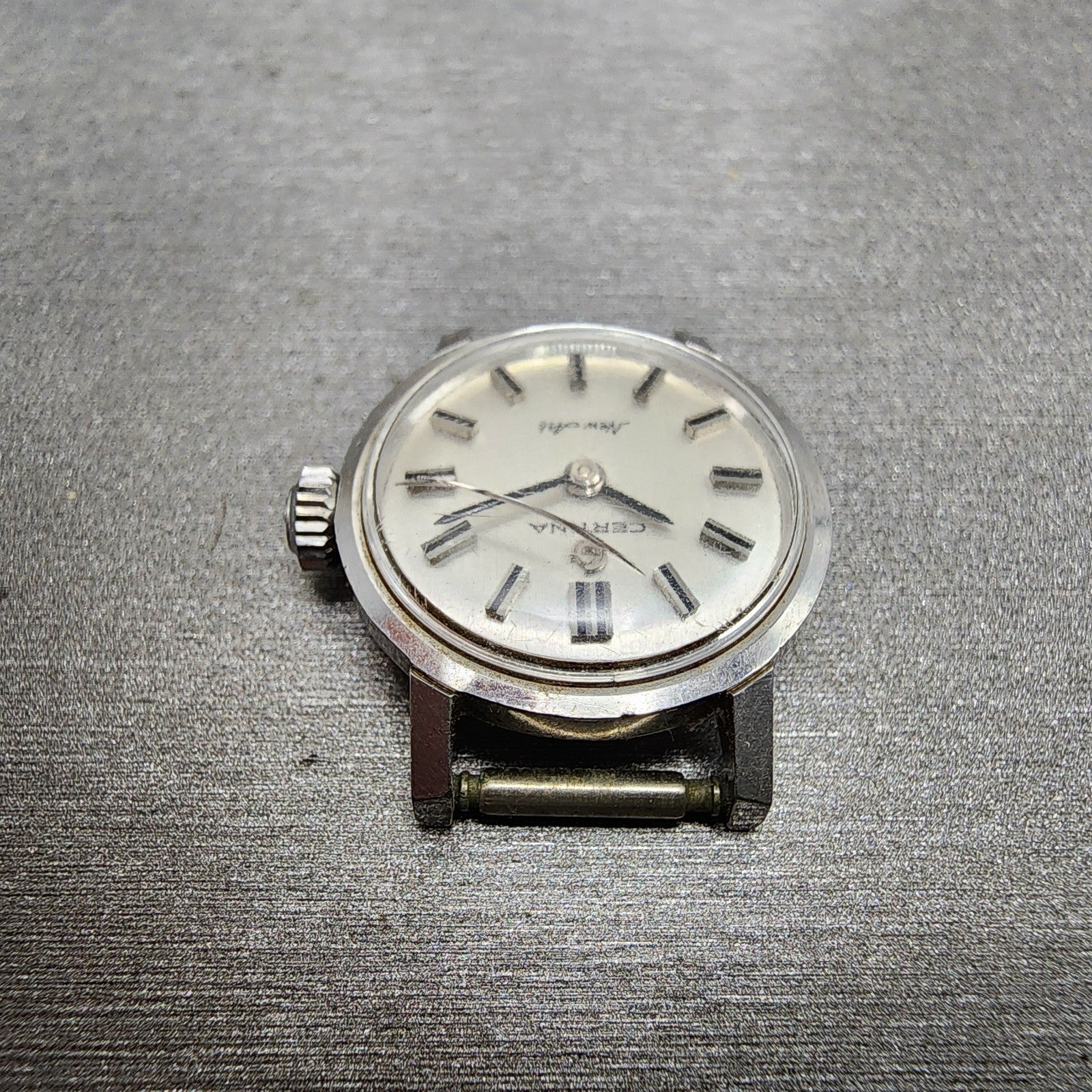 Certina New Art Watch Women 20mm White Dial Steel Round Manual Wind PARTS5