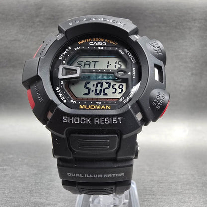 Casio G-Shock Mudman G-9000 Watch Men 46mm Black Red Chrono Alarm New Battery5