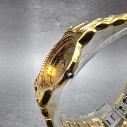 Gucci 3400L Case And Bracelet 23mm Gold Plated Round Vintage2