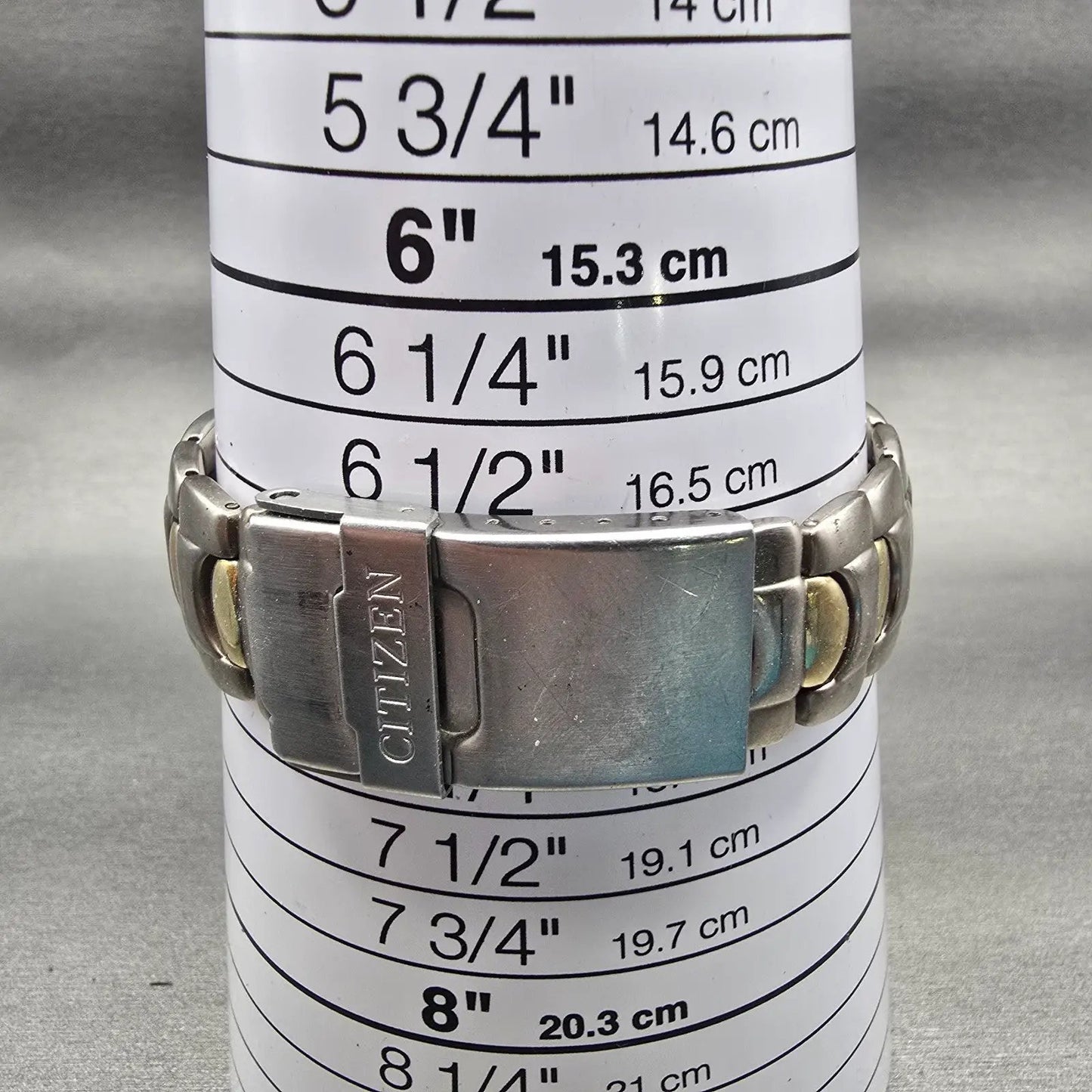 Citizen Watch Men 36mm Blue Dial Two Tone Date Round 1112-S68334 New Battery9