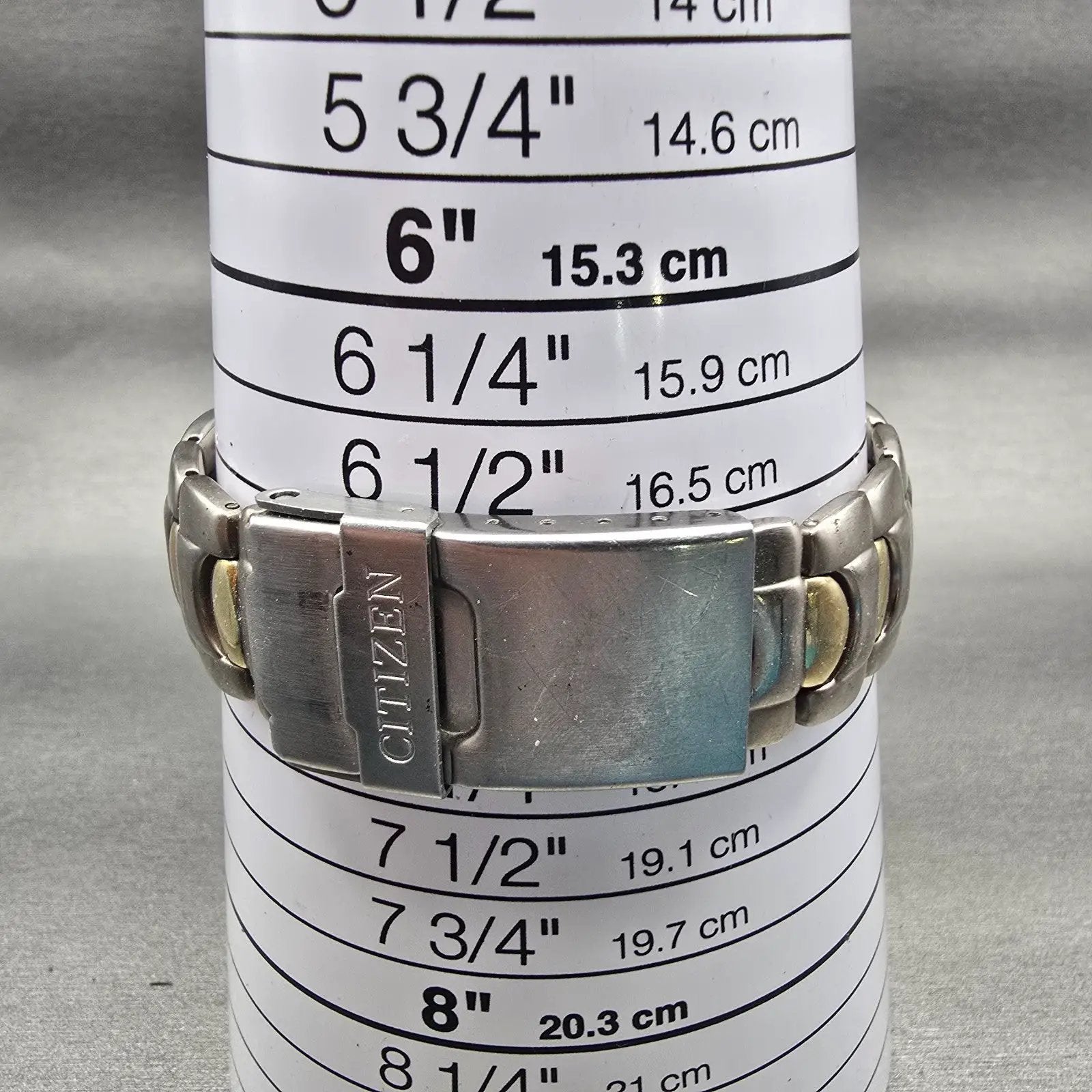 Citizen Watch Men 36mm Blue Dial Two Tone Date Round 1112-S68334 New Battery9