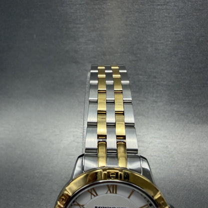 Raymond Weil Tango Watch Women 30mm White Dial Two Tone Date 5960 New Battery4
