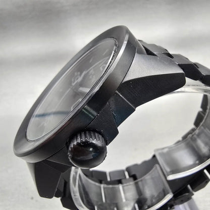 Nixon The Corporal Watch Men 48mm Black Dial Black Tone Round New Battery2