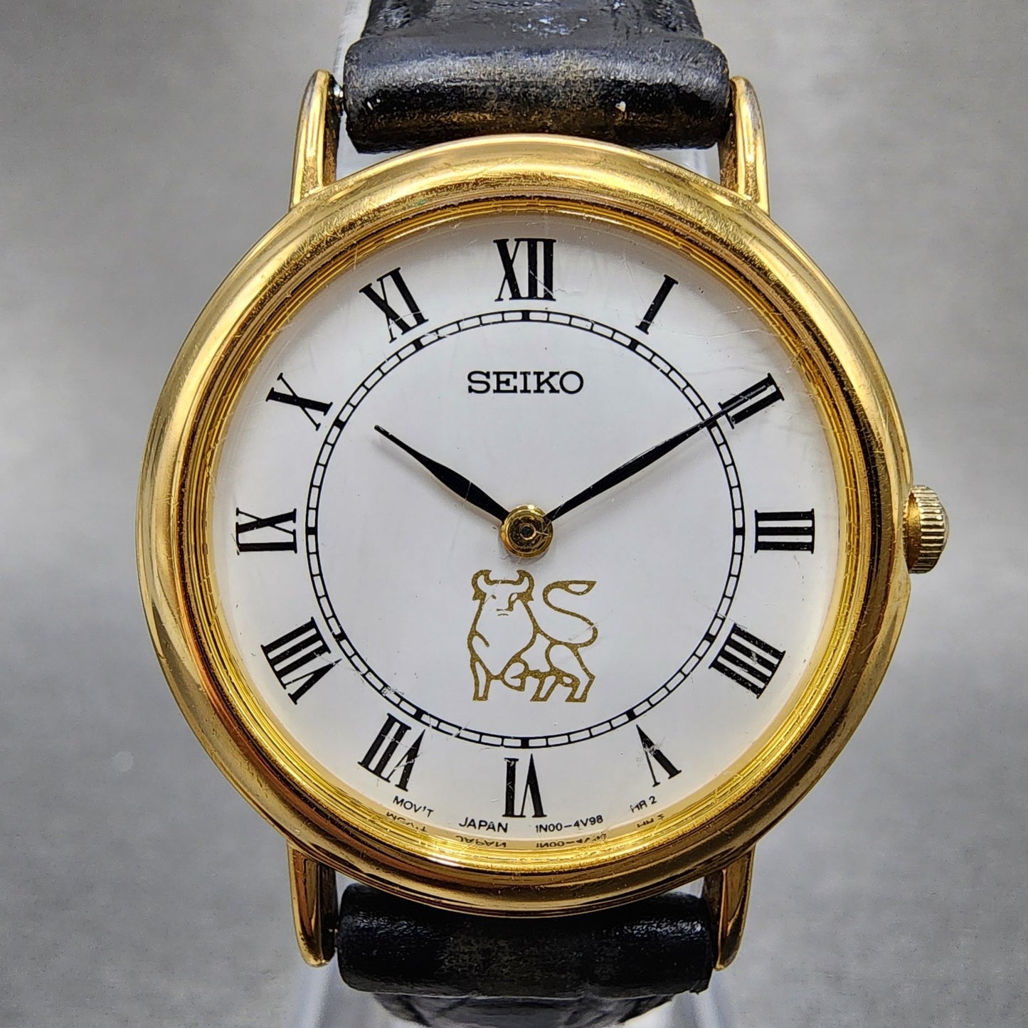 Seiko Watch Women 26mm White Dial Gold Tone Round 1n000d59 New Battery1