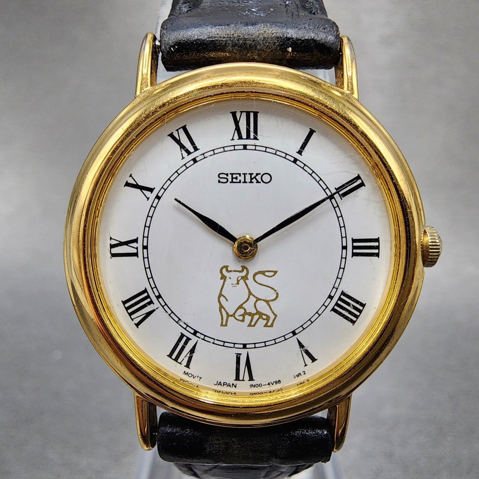 Seiko Watch Women 26mm White Dial Gold Tone Round 1n000d59 New Battery1