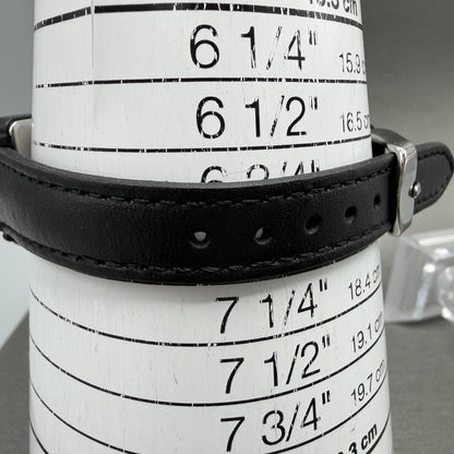 Seiko Tank Watch Women 23mm Black Dial Black Tone Rectangle 2C21-5570 NewBattery10