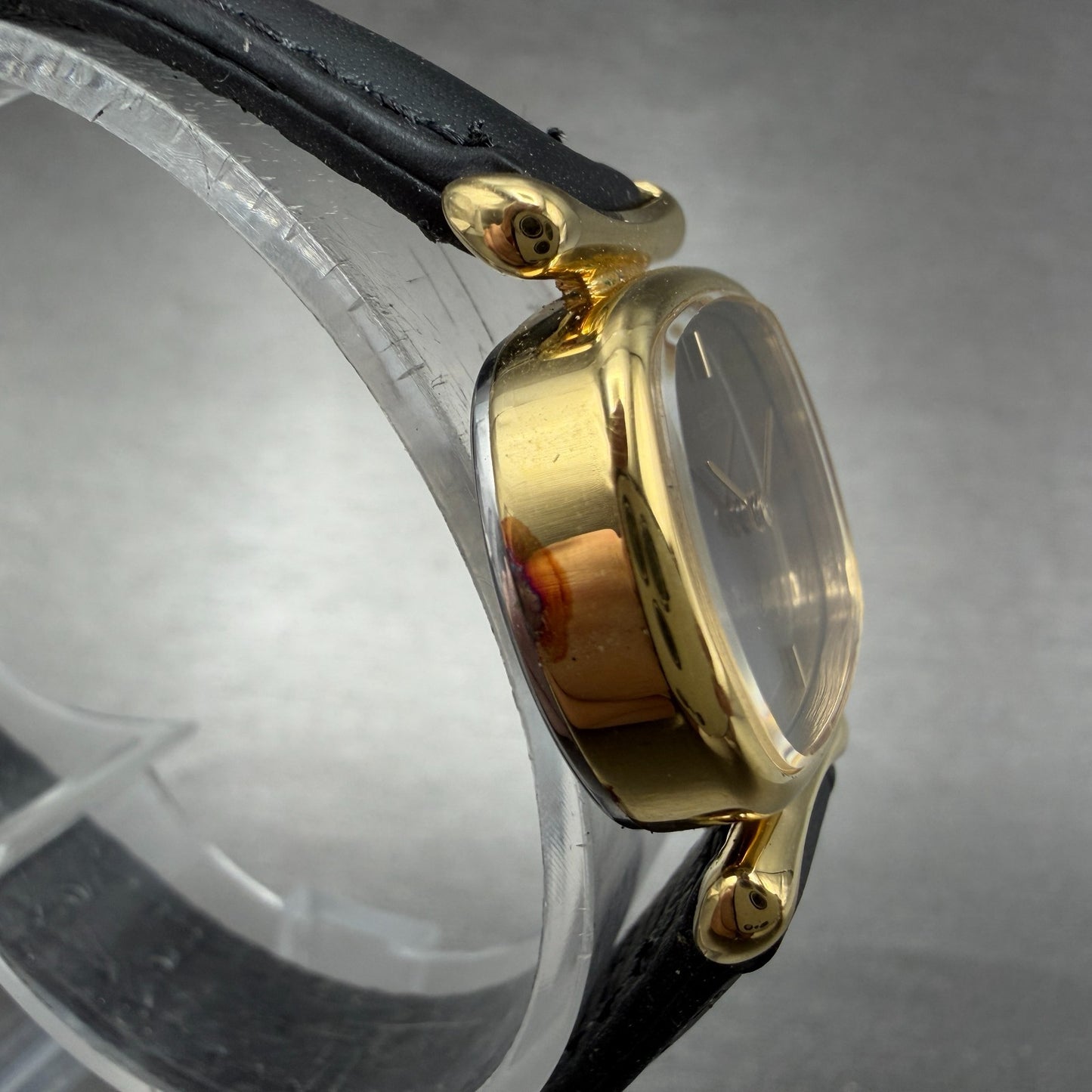 Seiko Watch Women 25mm Brown Dial Gold Tone Oval Manual Winds Runs 11-5020 VTG4