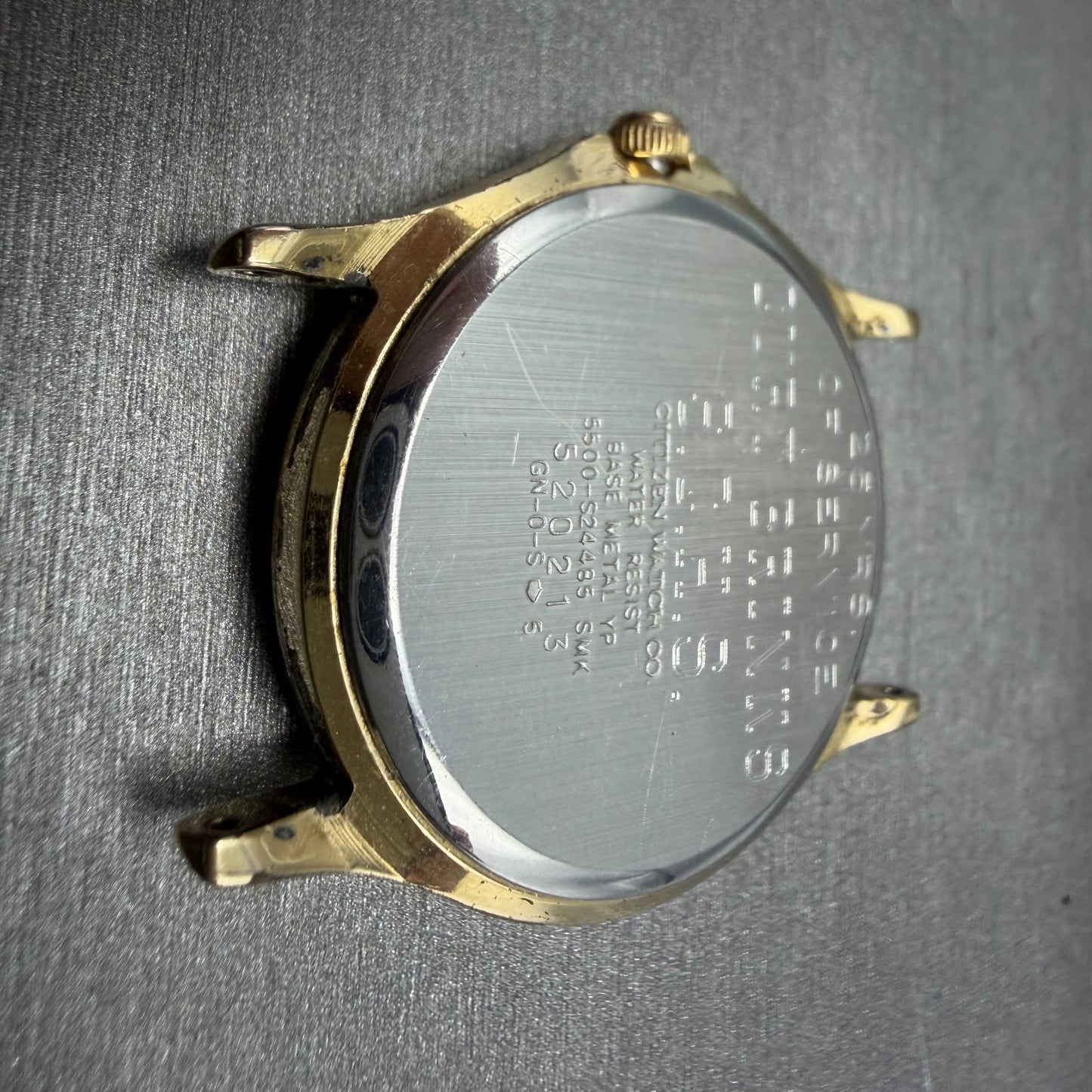 Citizen Watch Men 34mm Champagne Dial Gold Tone Daydate 5500-S24485 PARTS8