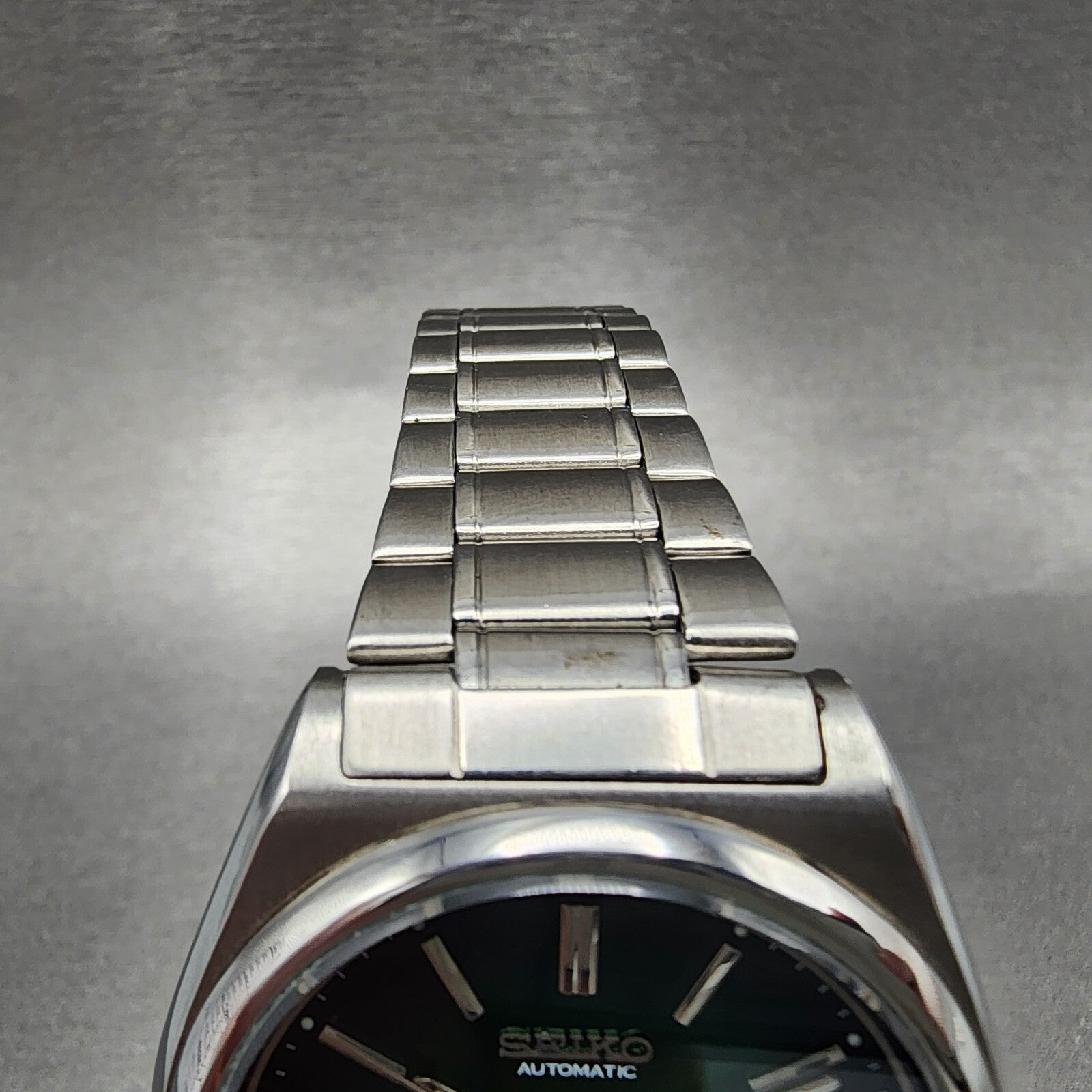 Seiko DX Automatic Watch Men 37mm Green Dial Steel Daydate 7009786A Runs4