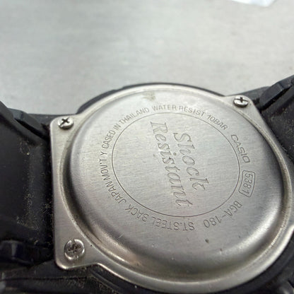 Casio Baby-G Watch Women 44mm Black BGA-180 Ana Digi Tide Graph New Battery9