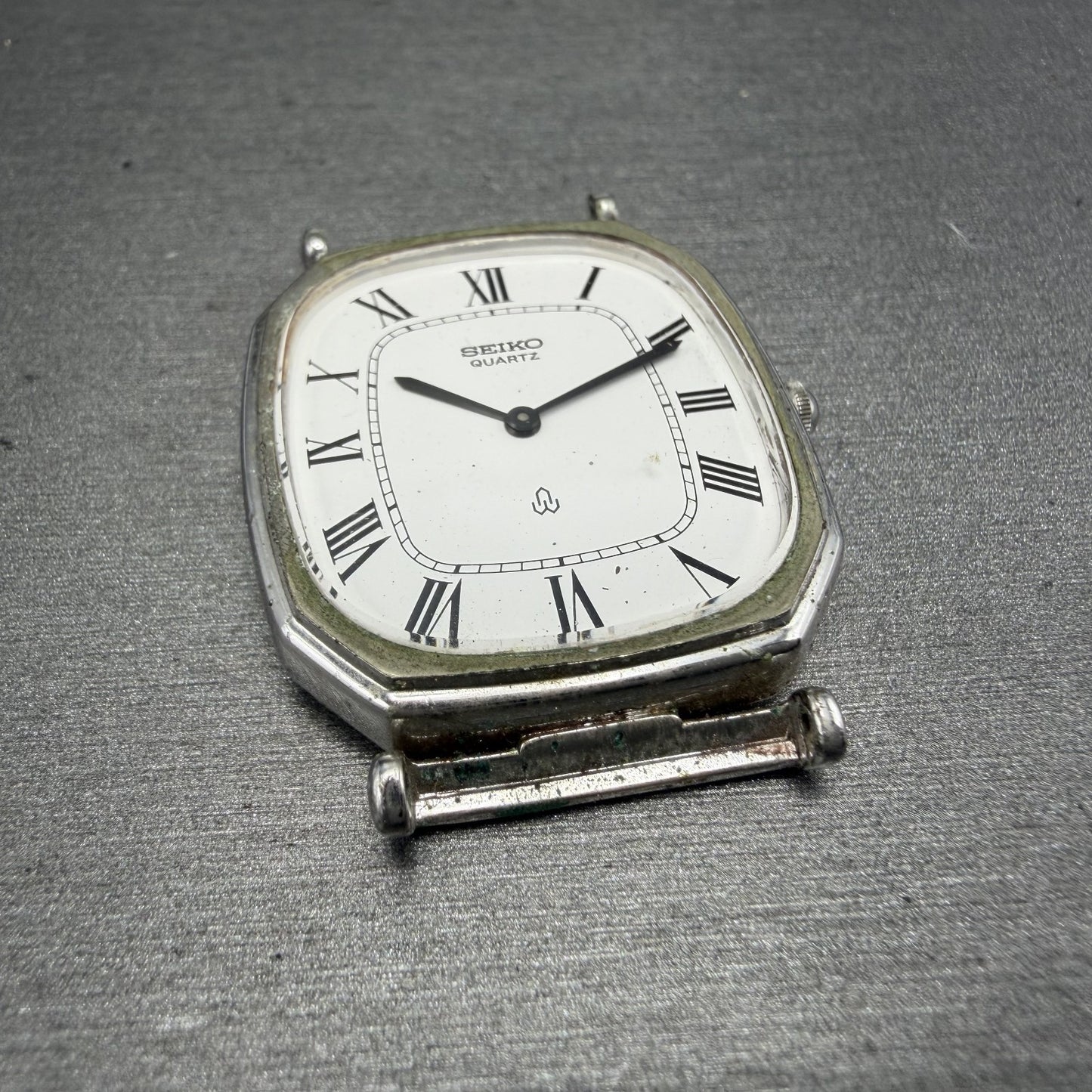 Seiko Watch Men 29mm White Dial White Dial Silver Tone 7820-5480 NewBattery6