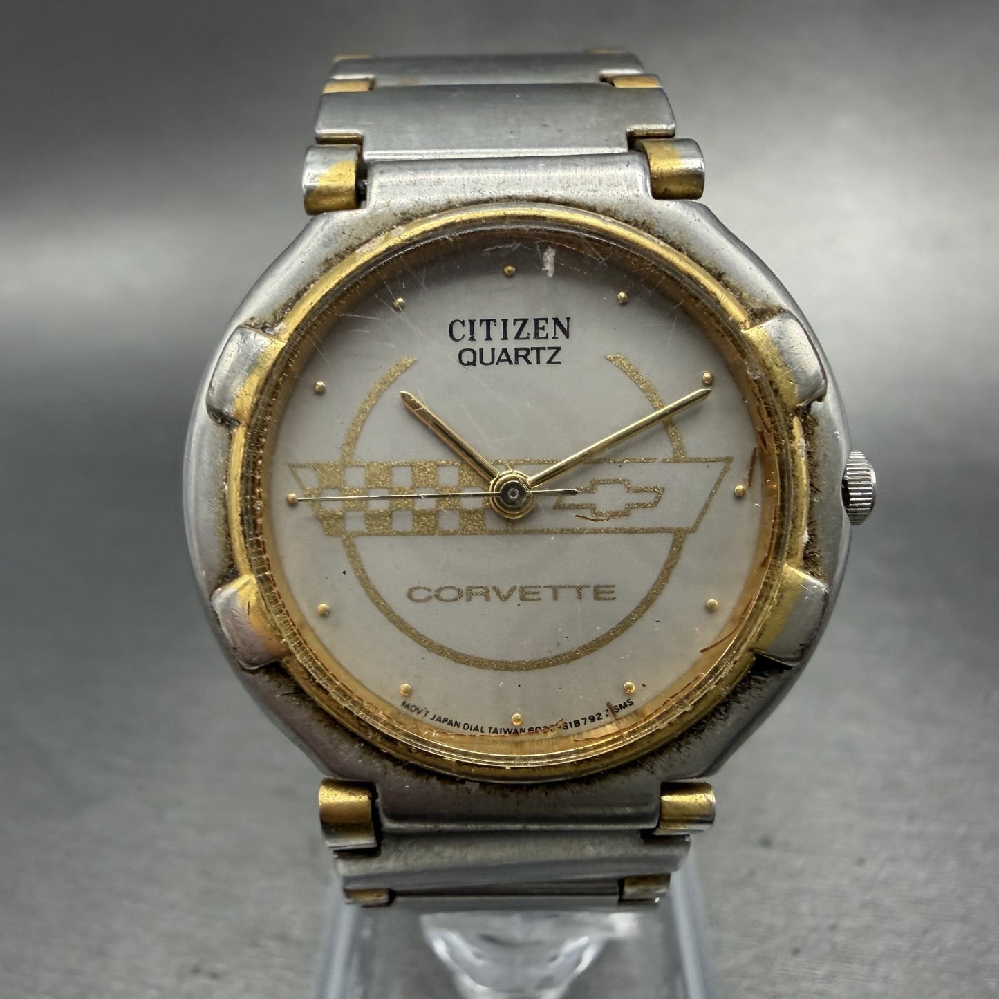 Citizen Corvette Watch Unisex 31mm Gray Dial Two Tone Round 6030-S05111 PARTS0