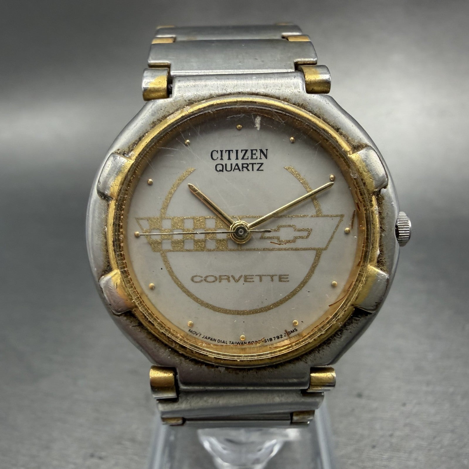 Citizen Corvette Watch Unisex 31mm Gray Dial Two Tone Round 6030-S05111 PARTS0