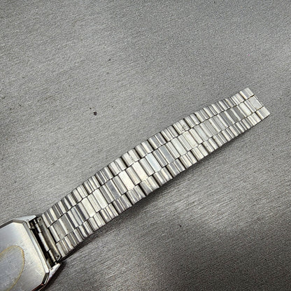 Seiko Watch Men 27mm Silver Dial Two Tone Date Round 65325320 READ! New Battery8