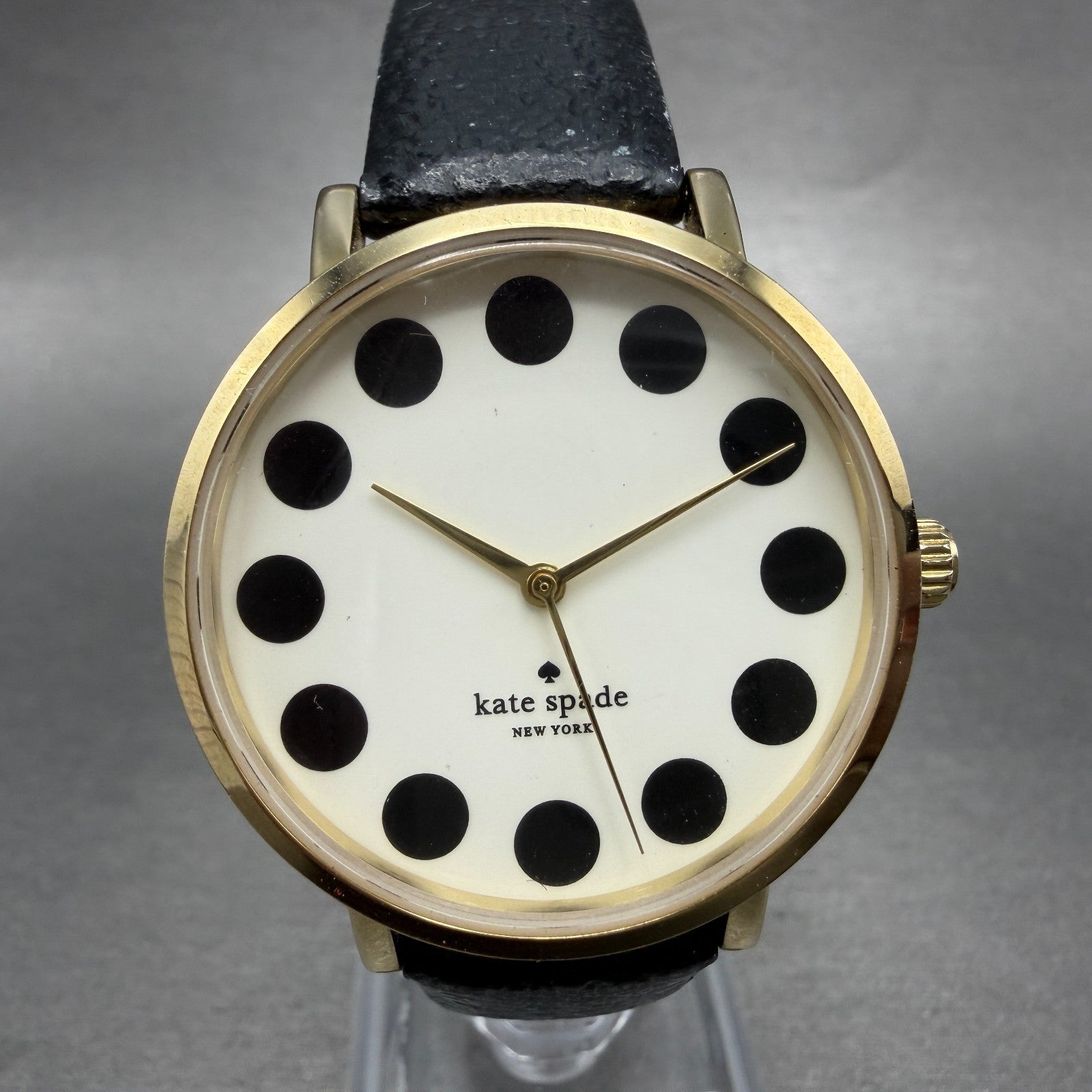 Kate Spade Metro watch Women 34mm Cream Dial Gold Tone Round 0107 New Battery0