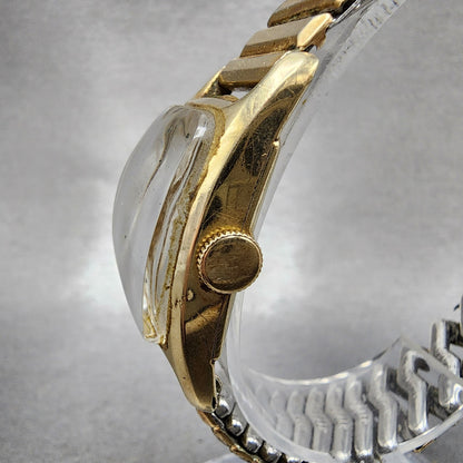 Hamilton Boulton Watch Men 23mm Cream Dial 14K Gold Filled Manual Wind Runs VTG2