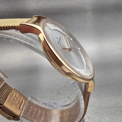 Skagen Anita Watch Women 30mm Silver Dial Rose Gold Round SKW2151 New Battery3