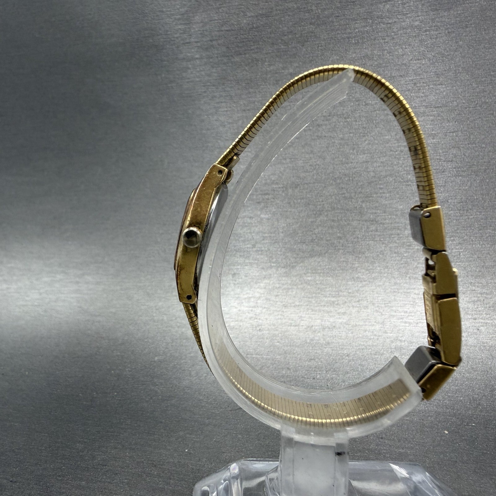 Seiko Watch Women 16mm Gold Dial Gold Tone Hexagon 2C21-5149 New Batt B1 Vintage6