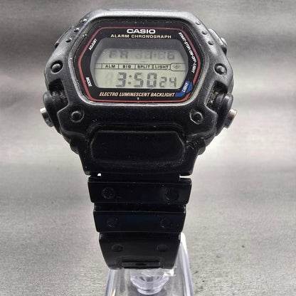 Casio DW-290 Digital Watch Men 46mm Black Dial Black Alarm Chrono New Battery5