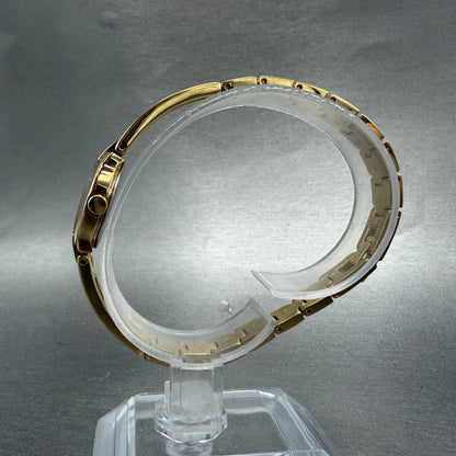 Seiko Watch Women 20mm Black Dial Gold Tone Round 1N00-0GM0 New Battery Vintage6
