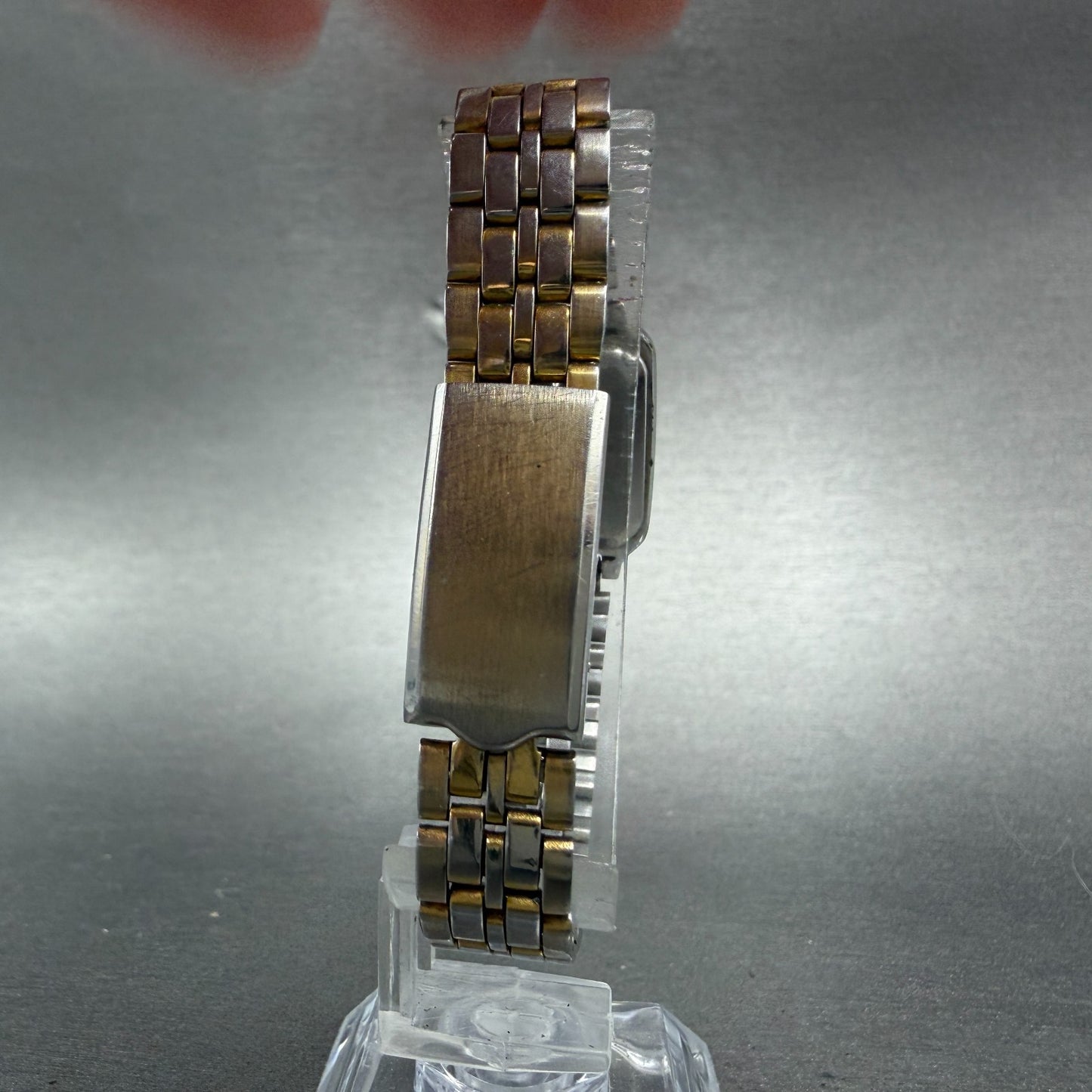Orient Cygnus Swimmer Watch Women 19mm Black Dial Silver Tone Rectangle New batt7