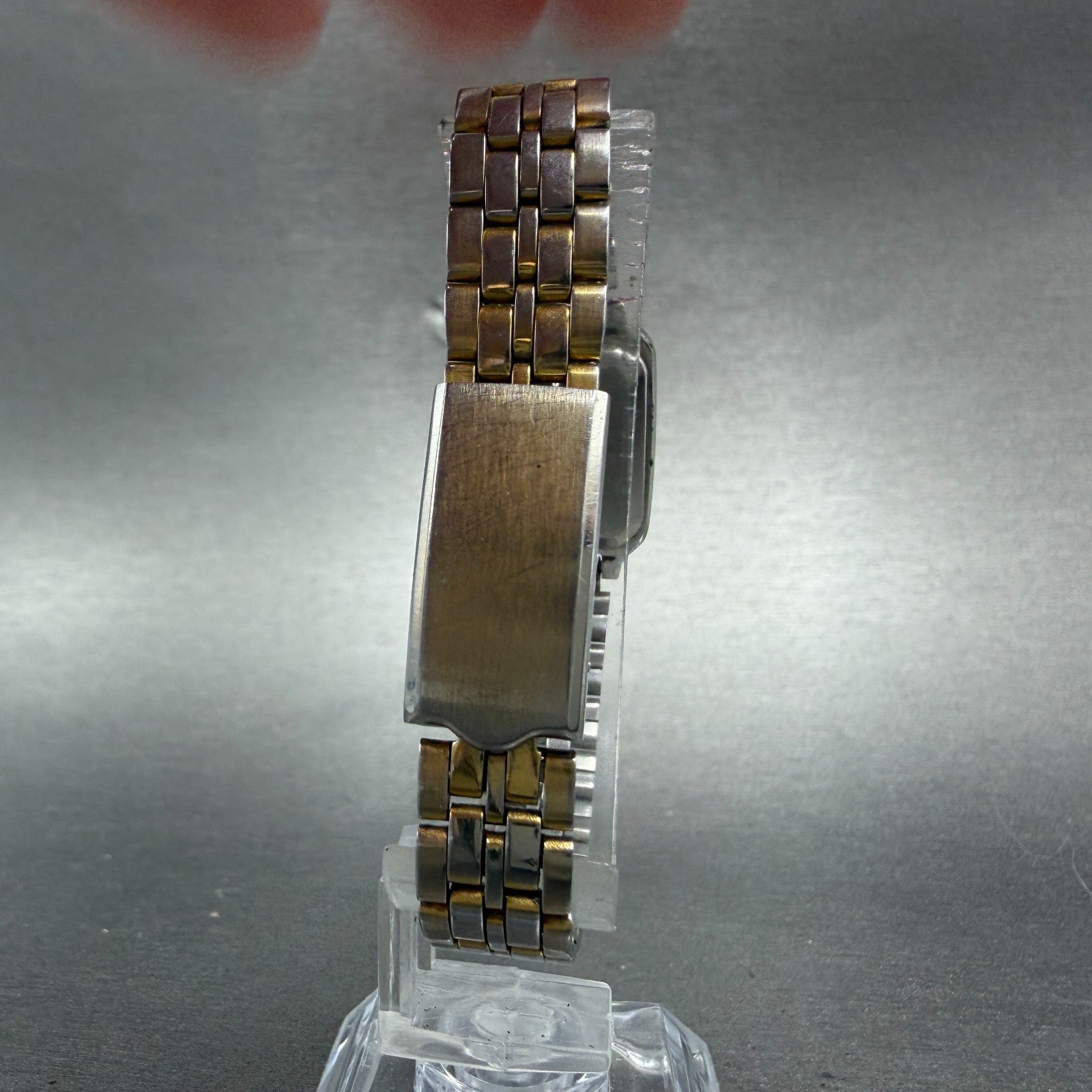 Orient Cygnus Swimmer Watch Women 19mm Black Dial Silver Tone Rectangle New batt7