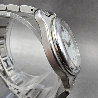 Victorinox Swiss Army Watch Women 30mm White Dial Silver Tone Date 1505 New Batt3