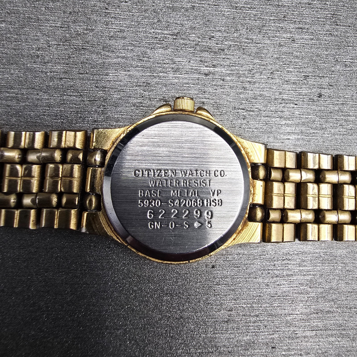 Citizen Watch Women 21mm White Dial Gold Tone Round 5930-S42068 New Battery VTG10