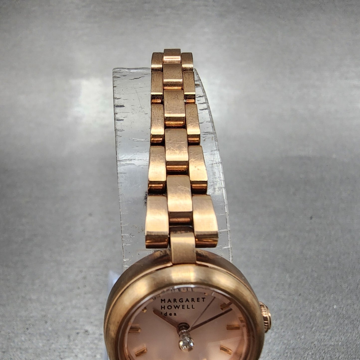 Margaret Howell Watch Women 21mm White Dial Rose Gold Tone Round New Battery5