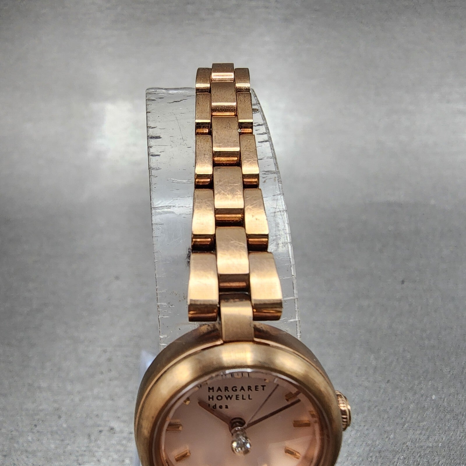 Margaret Howell Watch Women 21mm White Dial Rose Gold Tone Round New Battery5