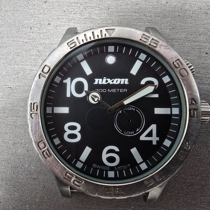 Nixon 51-30 Watch Men 51mm Black Dial Steel Round Tide Round PARTS2