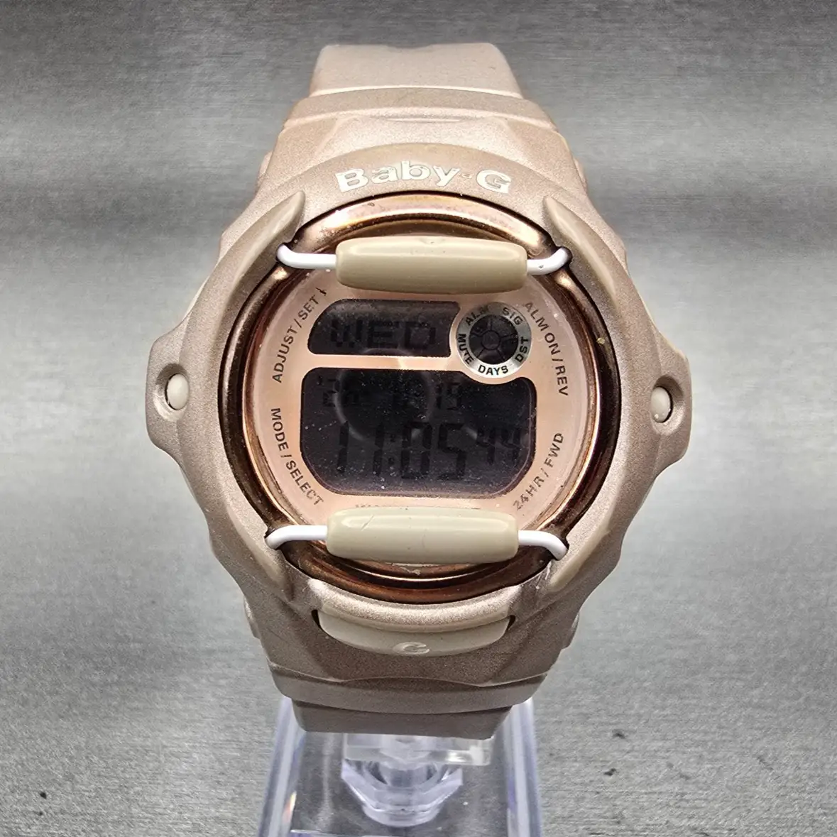 Casio Baby-G BG-169G Watch Women 43mm Pink Dial Pink Chrono Alarm New Battery0