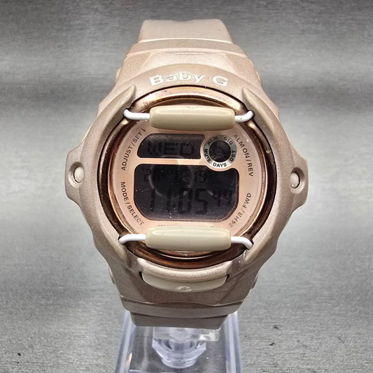 Casio Baby-G BG-169G Watch Women 43mm Pink Dial Pink Chrono Alarm New Battery0