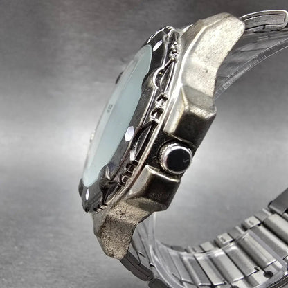 Citizen Q&Q Dive Watch Men 45mm White Dial Silver Tone Round New Battery2