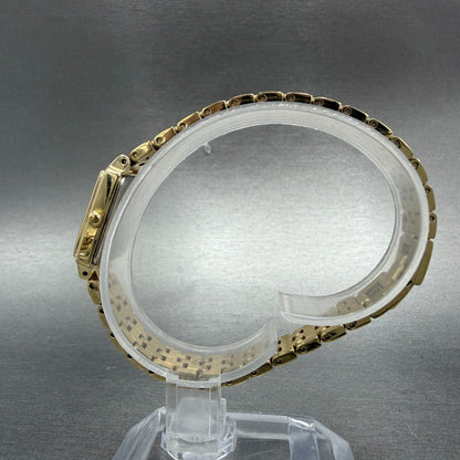 Seiko Tank Watch Women 16mm Champagne Dial Gold Tone 1N01-0FH0 New Battery NHJ6