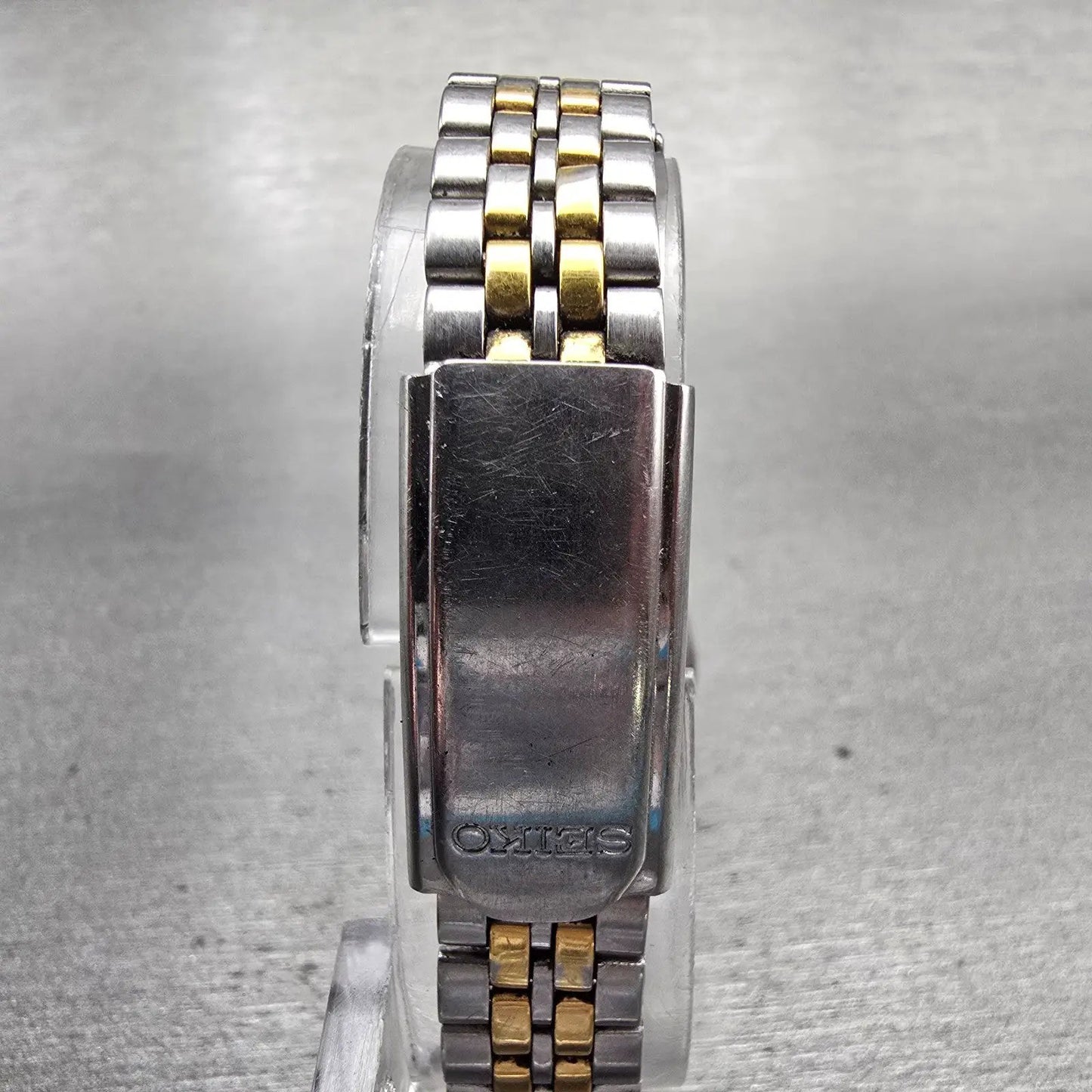 Seiko Watch Women 24mm White Dial Two Tone Daydate Round 7N83-0011 New Battery7