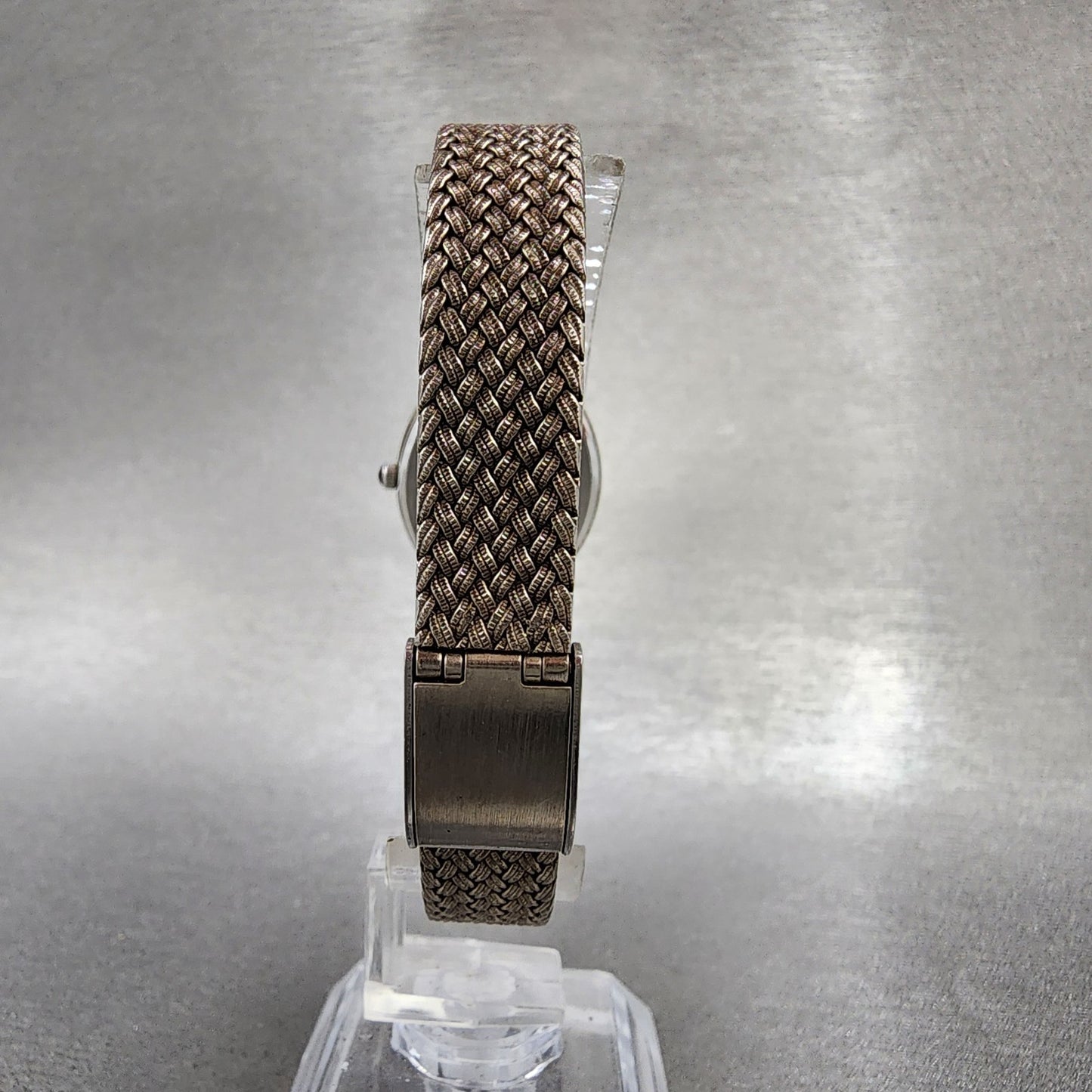 Nivada Watch Women 21mm Silver Dial Silver Tone Square N22724 New Battery5