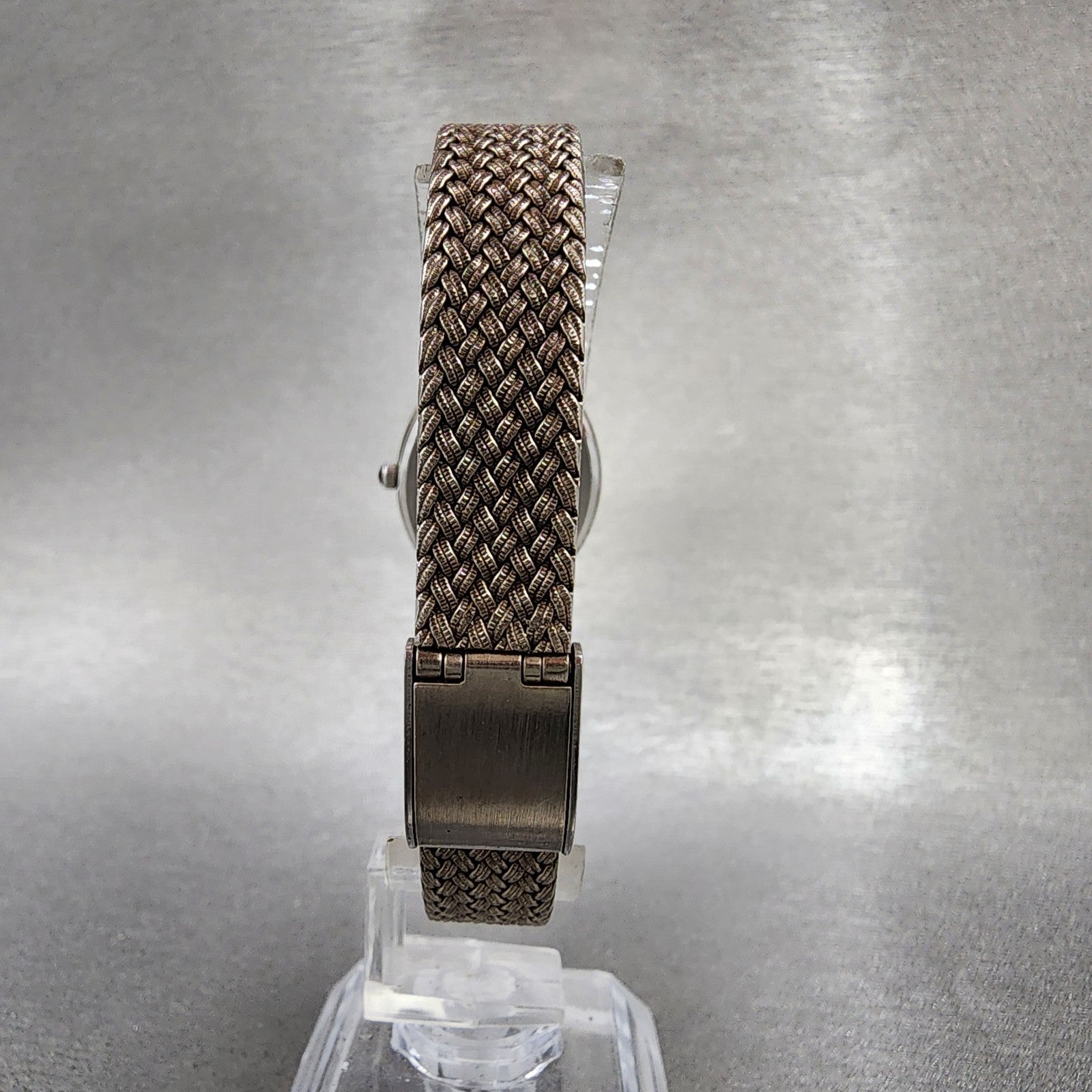 Nivada Watch Women 21mm Silver Dial Silver Tone Square N22724 New Battery5
