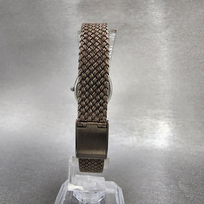 Nivada Watch Women 21mm Silver Dial Silver Tone Square N22724 New Battery5