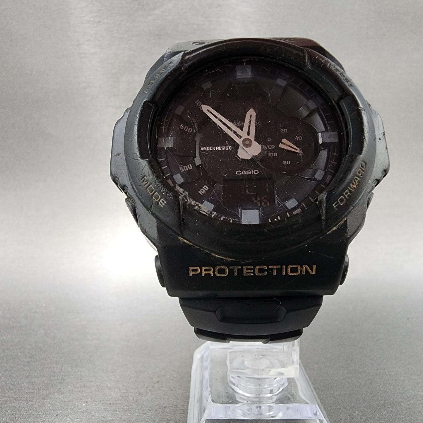 Casio GShock GA150 Watch Men 53mm Black Analog Digital Alarm Chrono New Batt5